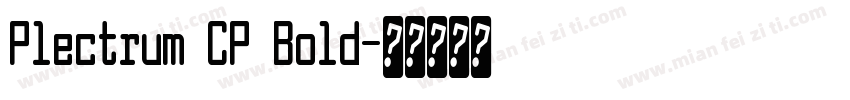 Plectrum CP Bold字体转换